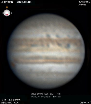 木星 2020年9月6日
